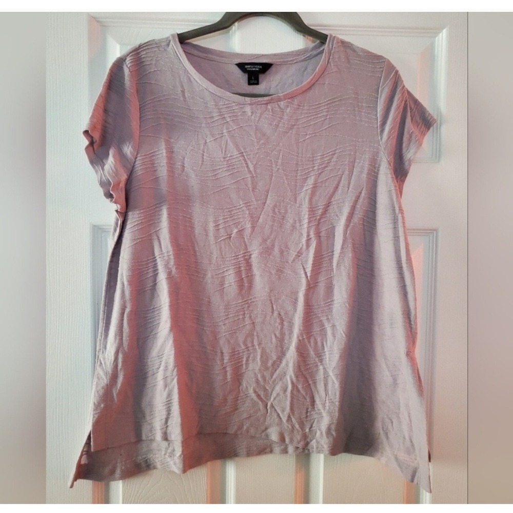 Simply Vera grayish purple‎ t-shirt size large